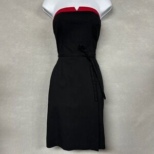 VTG 90s Y2K Dress Women's 7/8 NWT Black and Pink Cocktail Party Short Formal